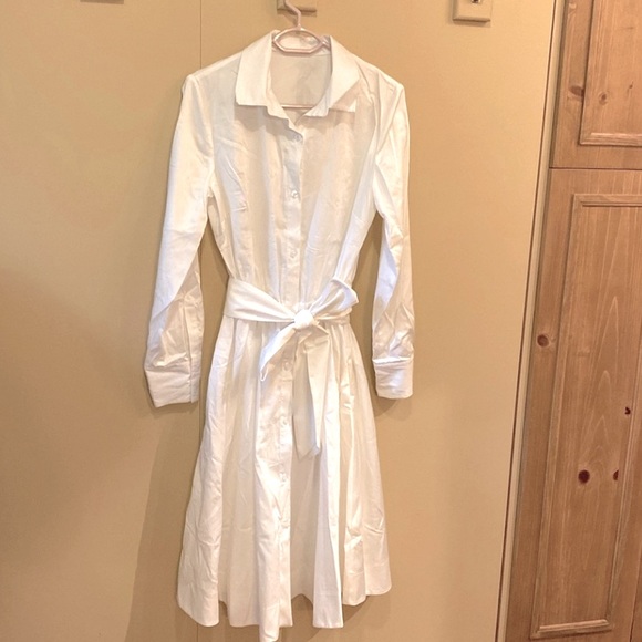 Beautiful light ivory quality cotton shirt dress. Never worn. - Picture 11 of 11